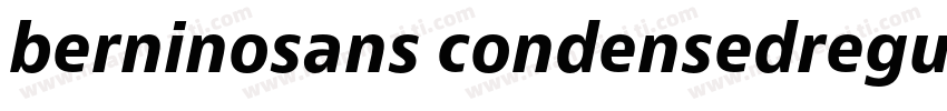 berninosans condensedregular字体转换